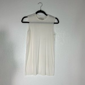 ALL SAINTS basic white everyday long sleeveless tee XS